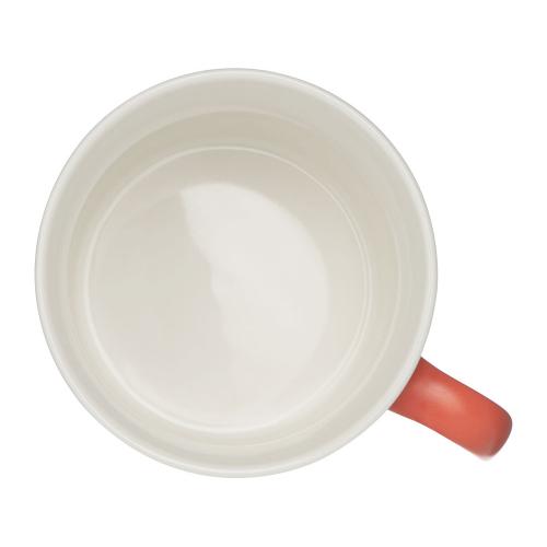 Матовая кружка Nancy 360 мл цветная снаружи, белая внутри; - купить именные сувениры в Воронеже