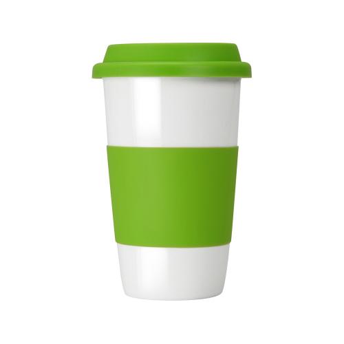 Кружка с силиконовой крышкой и манжетой Нью-Йорк 300мл; - купить необычные сувениры в Воронеже