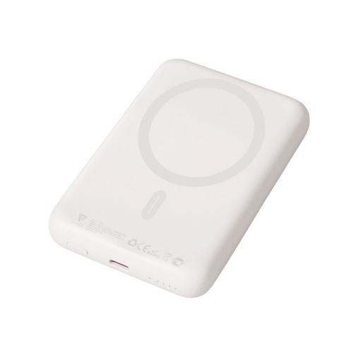Магнитный внешний беспроводной аккумулятор Polarix, QC/PD, 10000 мАч, слоновая кость