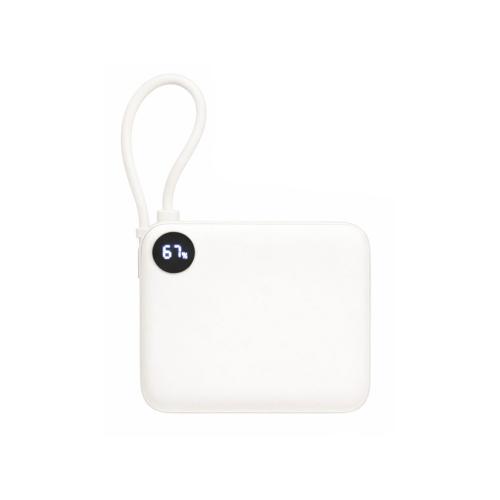 Внешний аккумулятор со встроенным кабелем Liri, QC/PD, 10000 мАч; - купить необычные сувениры в Воронеже