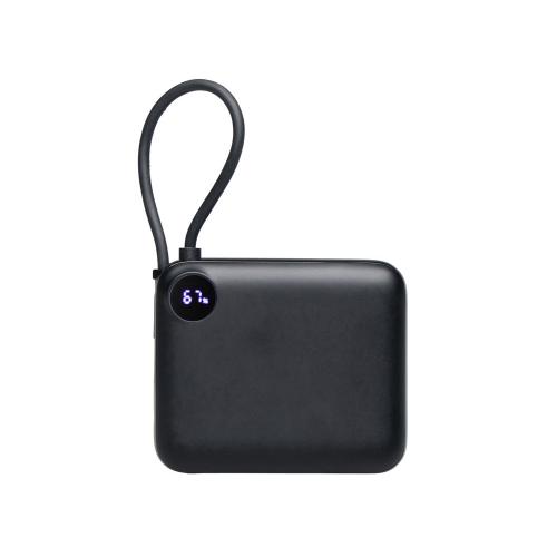 Внешний аккумулятор со встроенным кабелем Liri, QC/PD, 10000 мАч; - купить необычные сувениры в Воронеже