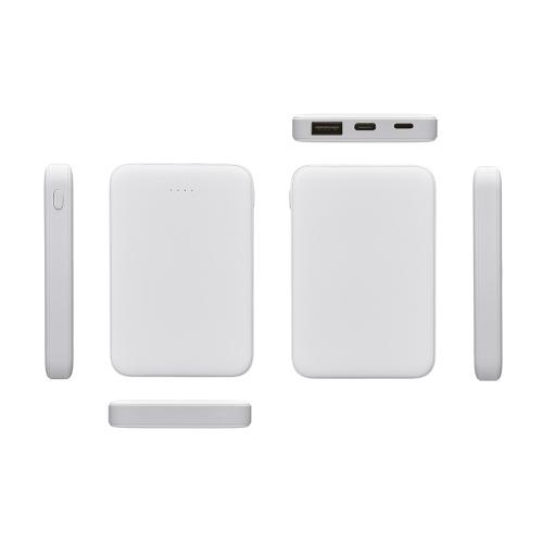 Внешний аккумулятор Simp, 5000 мАч; - купить подарки с логотипом в Воронеже