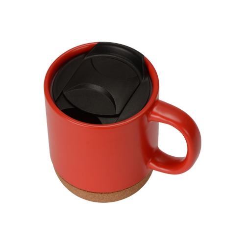 Кружка Denpasar с пробковым дном и крышкой, цветная с двух сторон; - купить необычные подарки в Воронеже