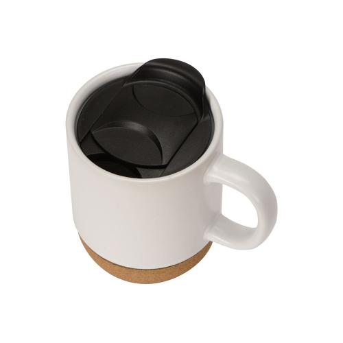 Кружка Denpasar с пробковым дном и крышкой, цветная с двух сторон; - купить необычные подарки в Воронеже