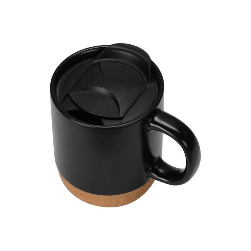 Кружка Denpasar с пробковым дном и крышкой, цветная с двух сторон; - купить необычные подарки в Воронеже