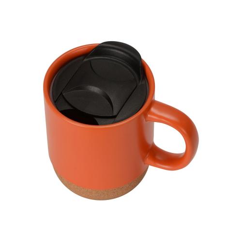 Кружка Denpasar с пробковым дном и крышкой, цветная с двух сторон; - купить необычные подарки в Воронеже