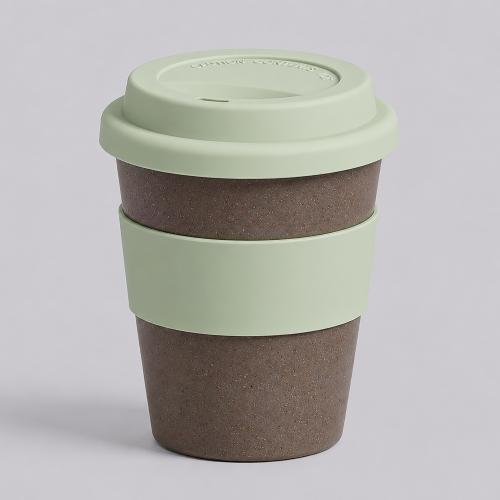 Стакан с силиконовой крышкой Cafe, olive