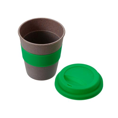 Стакан с силиконовой крышкой Cafe; - купить необычные подарки в Воронеже