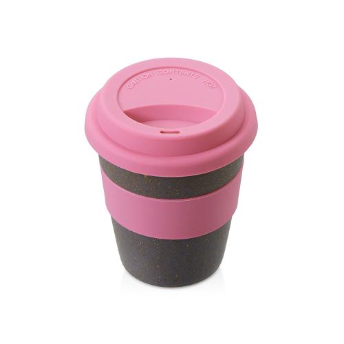 Стакан с силиконовой крышкой Cafe, dust pink