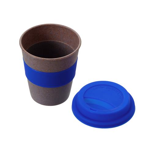 Стакан с силиконовой крышкой Cafe; - купить необычные подарки в Воронеже