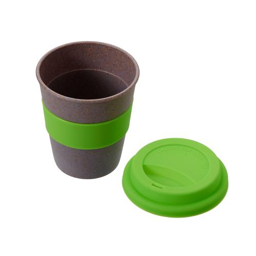 Стакан с силиконовой крышкой Cafe; - купить необычные подарки в Воронеже