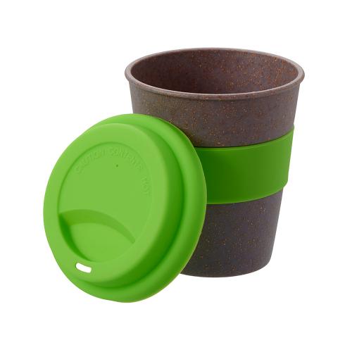 Стакан с силиконовой крышкой Cafe; - купить необычные сувениры в Воронеже