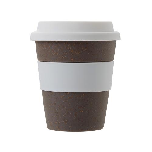 Стакан с силиконовой крышкой Cafe; - купить подарки с логотипом в Воронеже