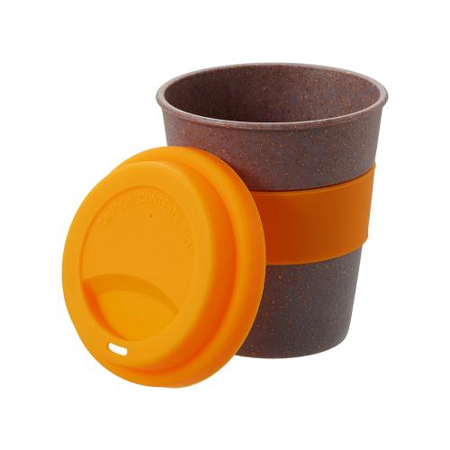 Стакан с силиконовой крышкой Cafe; - купить необычные сувениры в Воронеже