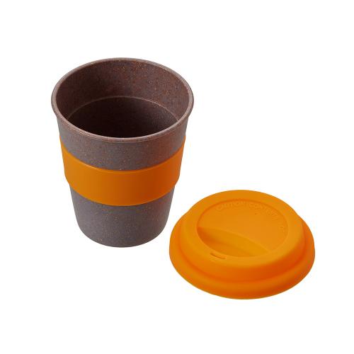 Стакан с силиконовой крышкой Cafe; - купить необычные подарки в Воронеже