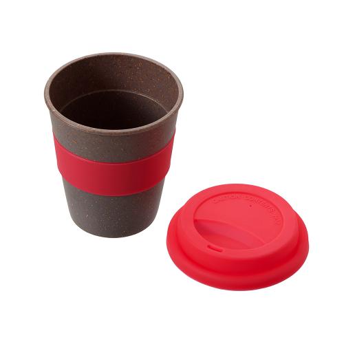 Стакан с силиконовой крышкой Cafe; - купить необычные подарки в Воронеже