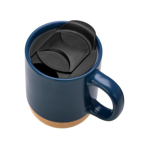 Кружка Denpasar с пробковым дном и крышкой, цветная с двух сторон; - купить необычные подарки в Воронеже