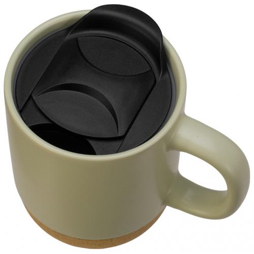 Кружка Denpasar с пробковым дном и крышкой, цветная с двух сторон; - купить необычные подарки в Воронеже