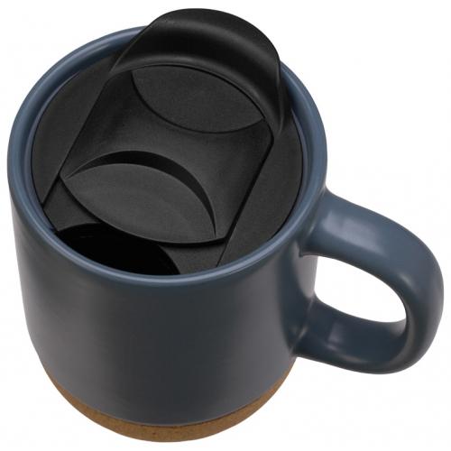 Кружка Denpasar с пробковым дном и крышкой, цветная с двух сторон; - купить необычные подарки в Воронеже