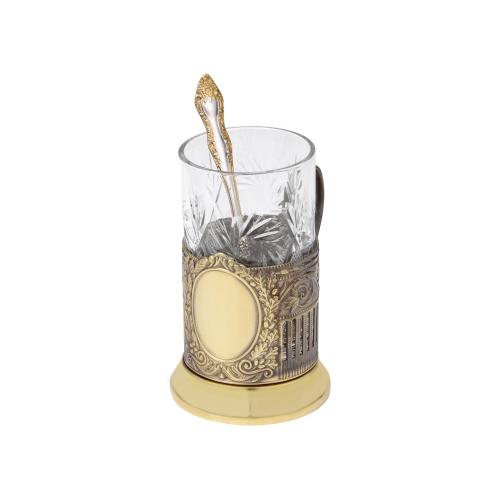 Чайный набор с подстаканником и фарфоровым чайником ЭГОИСТ-Л; - купить именные сувениры в Воронеже