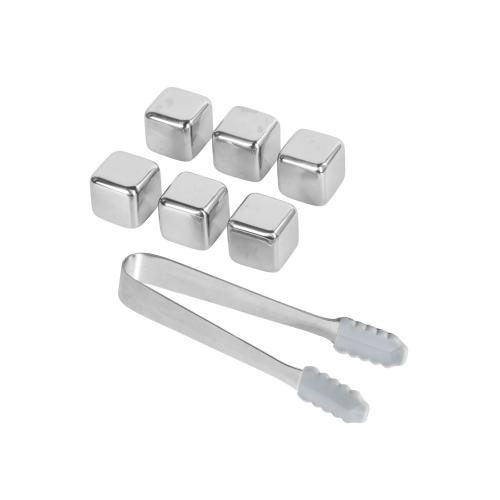 Набор для виски Skye со стальными охлаждающими камнями, щипцами, мешочком в коробке; - купить именные сувениры в Воронеже