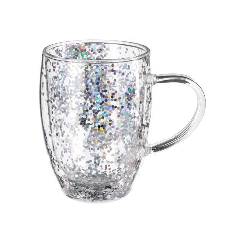 Кружка с двойными стенками с блестками, 360 мл; - купить необычные подарки в Воронеже