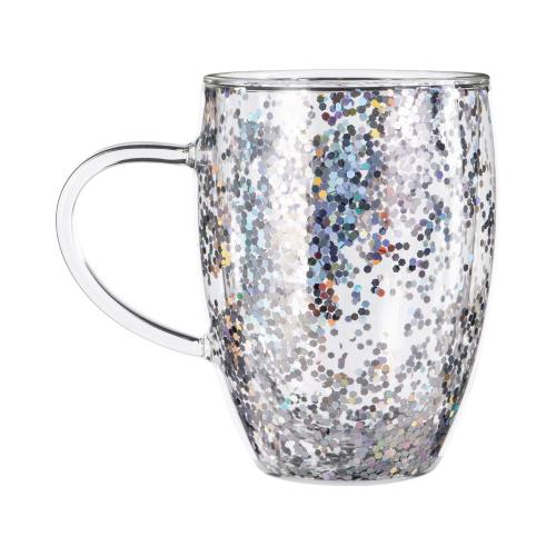 Кружка с двойными стенками с блестками, 360 мл; - купить необычные сувениры в Воронеже