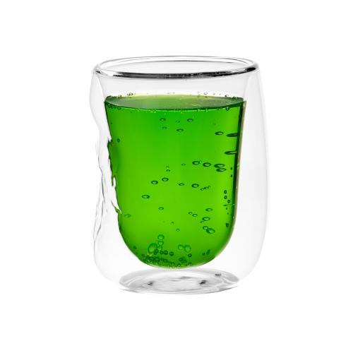 Кружка с двойными стенками и эффектом помятости Mauna; - купить именные сувениры в Воронеже