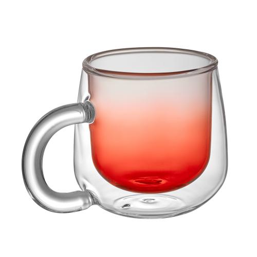 Кружка с двойными стенками с широкой ручкой и градиентным покрытием Fog; - купить необычные сувениры в Воронеже