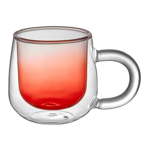 Кружка с двойными стенками с широкой ручкой и градиентным покрытием Fog; - купить необычные подарки в Воронеже