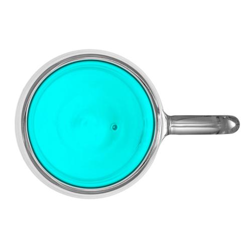 Кружка с двойными стенками с широкой ручкой и градиентным покрытием Fog; - купить именные сувениры в Воронеже