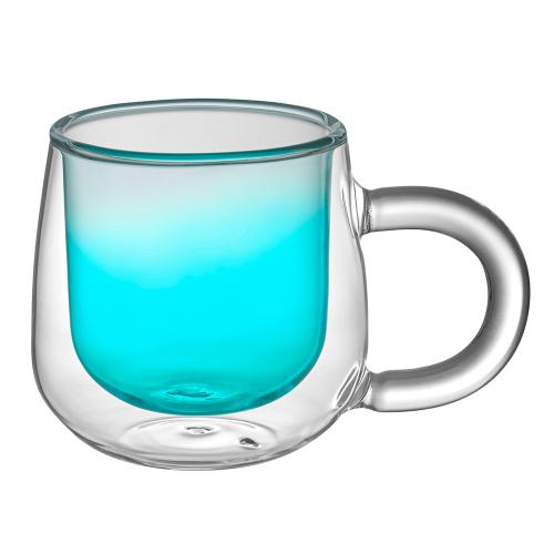 Кружка с двойными стенками с широкой ручкой и градиентным покрытием Fog; - купить необычные подарки в Воронеже
