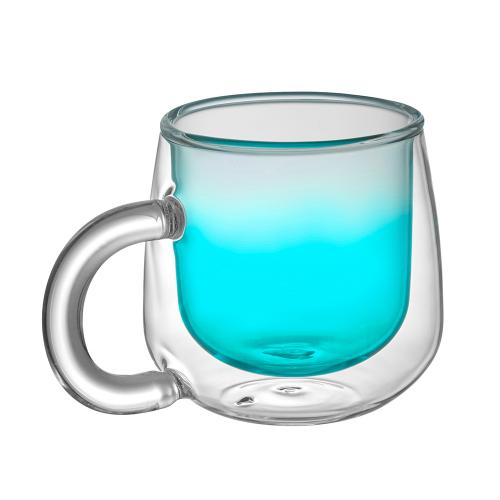 Кружка с двойными стенками с широкой ручкой и градиентным покрытием Fog; - купить необычные сувениры в Воронеже