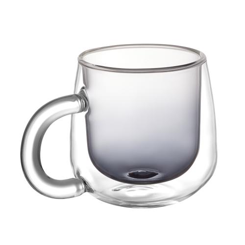 Кружка с двойными стенками с широкой ручкой и градиентным покрытием Fog; - купить необычные сувениры в Воронеже