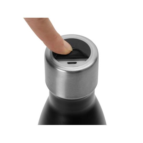 Вакуумная термобутылка с УФ-стерилизацией Photon, черный; - купить именные сувениры в Воронеже