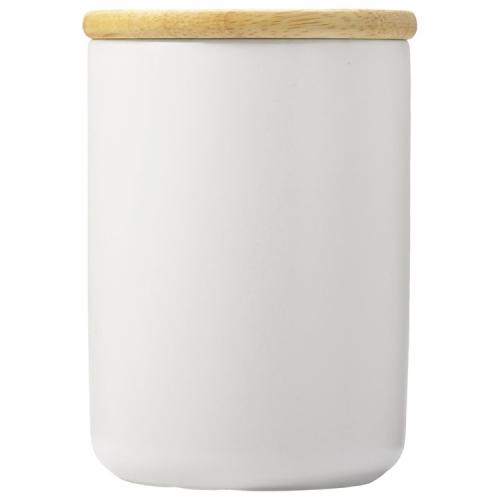 Кружка с ручкой и крышкой из каучукового дерева Jeny; - купить именные сувениры в Воронеже