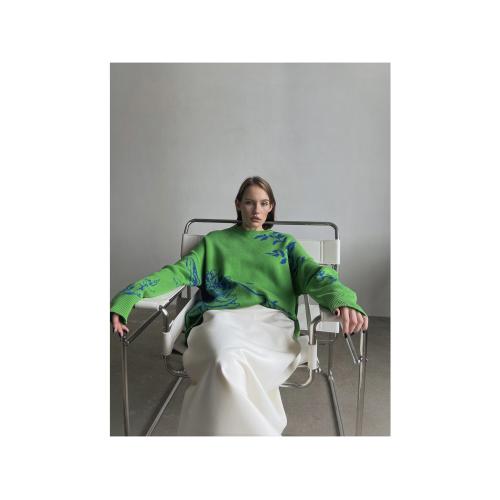 Джемпер Хризантема зеленый. Varvara; - купить подарки с логотипом в Воронеже