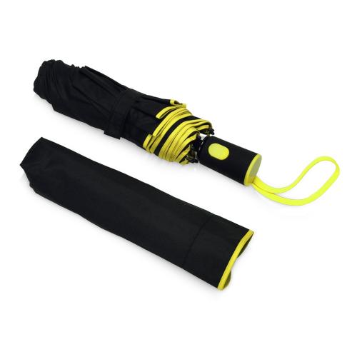 Зонт-полуавтомат складной Motley с цветными спицами; - купить необычные сувениры в Воронеже