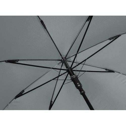 Зонт-трость Reviver с куполом из переработанного пластика; - купить подарки с логотипом в Воронеже