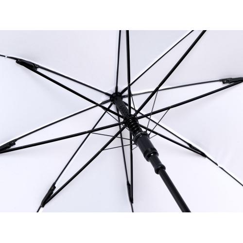 Зонт-трость Reviver с куполом из переработанного пластика; - купить подарки с логотипом в Воронеже