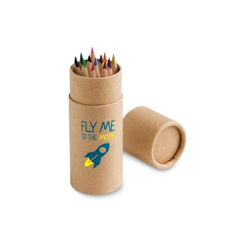 CYLINDER. Коробка с 12 цветными карандашами; - купить необычные подарки в Воронеже