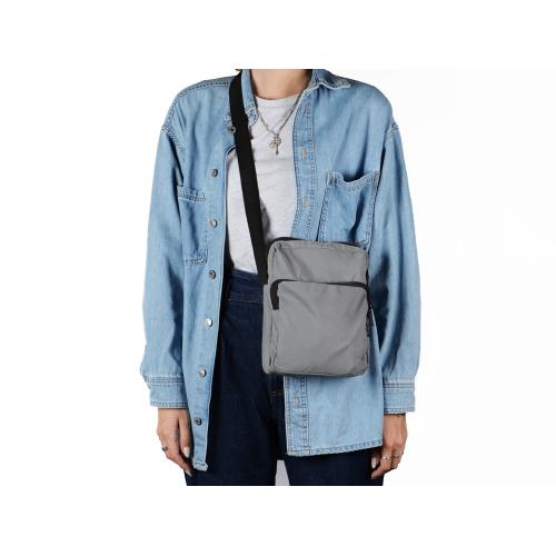 Светоотражающая сумка через плечо Reflector; - купить именные сувениры в Воронеже