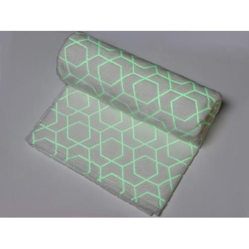 Светящийся в темноте плед Lattice белый; - купить необычные подарки в Воронеже