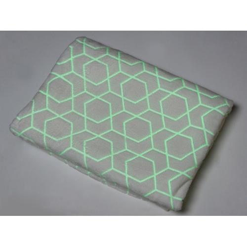 Светящийся в темноте плед Lattice белый; - купить именные сувениры в Воронеже