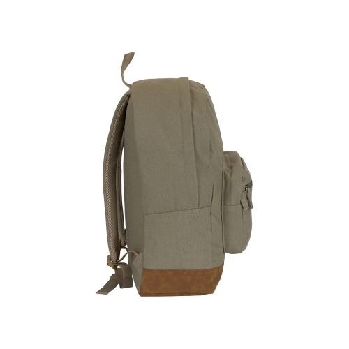 Рюкзак Shammy с эко-замшей для ноутбука 15; - купить подарки с логотипом в Воронеже