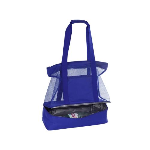 Сумка для шопинга и пляжа Coolmesh с изотермическим отделением внизу; - купить именные сувениры в Воронеже