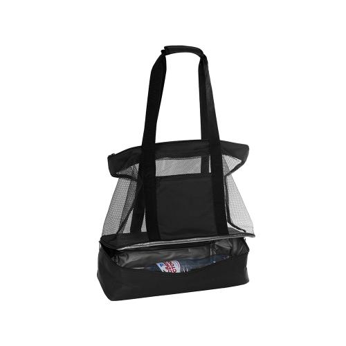 Сумка для шопинга и пляжа Coolmesh с изотермическим отделением внизу; - купить именные сувениры в Воронеже