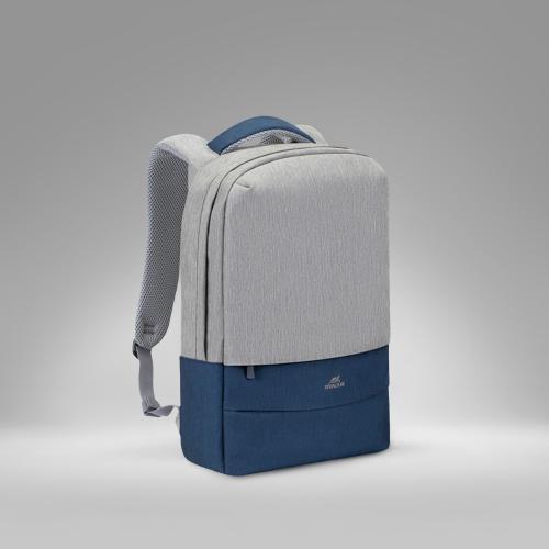 RIVACASE 7562 grey/dark blue рюкзак для ноутбука 15.6