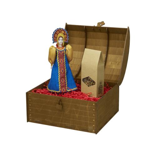Подарочный набор: кукла фарфоровая, чай Малина с мятой; - купить необычные сувениры в Воронеже