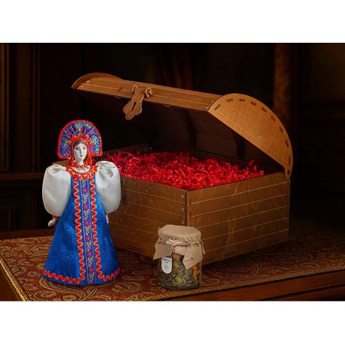 Подарочный набор: кукла фарфоровая, мед; - купить необычные подарки в Воронеже